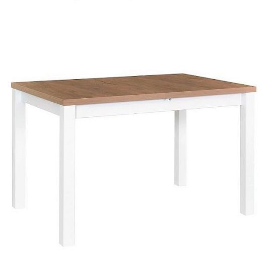 Maxmilián 5 Jídelní stůl, dub grandson/bílá