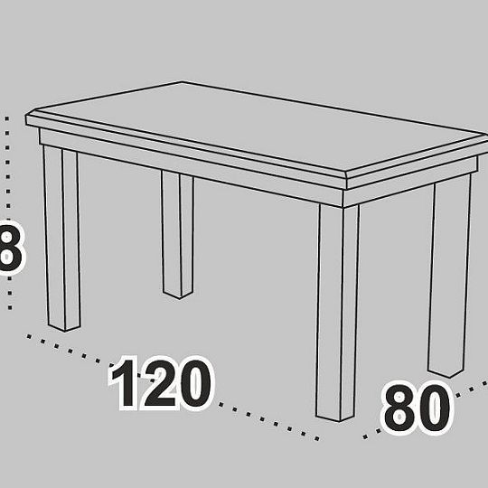 MILÉNIUM 1 Jídelní set stůl + 4 židle, bílá/borovice andersen/šedá