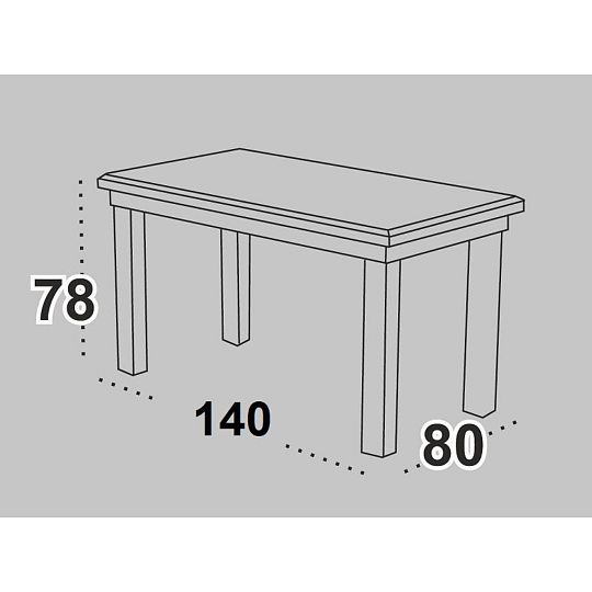 MILÉNIUM 3 Jídelní set, stůl + 4 židle, olše