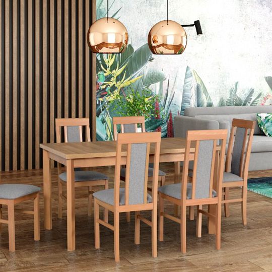 MADONA 1P jídelní stůl, dub grandson