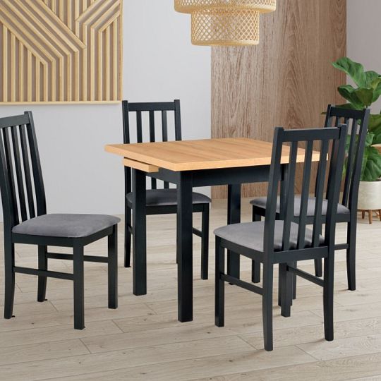 Jídelní židle, Bosanova TYP 10, černá/grafit