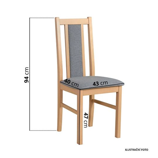 Jídelní židle, Bosanova TYP 14, bílá/béžová