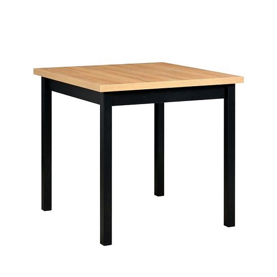 MAXMILIÁN 9 jídelní stůl, dub grandson/černá