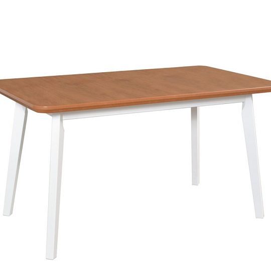 OSTENA 7 jídelní stůl, dub přírodní/bílá