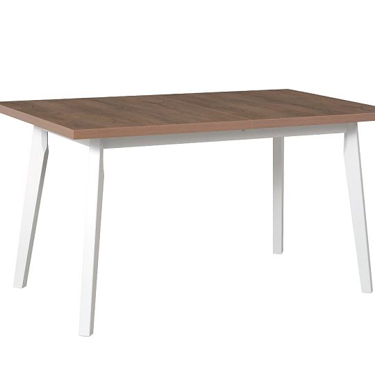 OSTENA 5 Jídelní stůl, dub lefkas/bílá