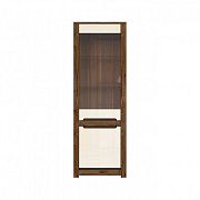 RUSO vitrína REG1W1D dub april/perleťový lesk