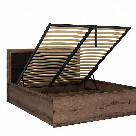 BALIN postel LOZ/160/B, dub monastery/dub černý