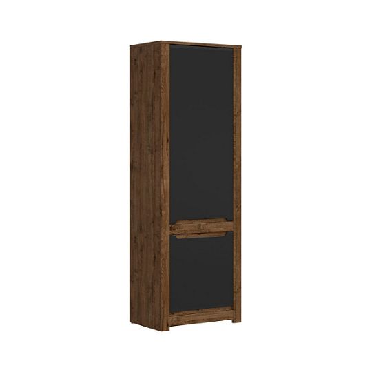 RUSO regál REG2D dub april/černý mat