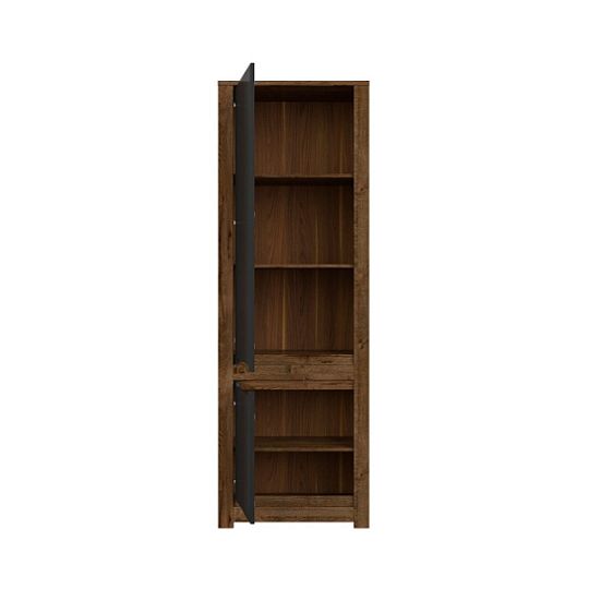 RUSO regál REG2D dub april/černý mat