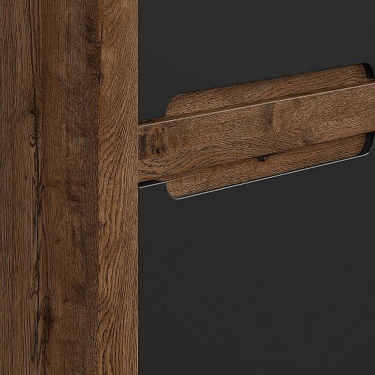 RUSO regál REG2D dub april/černý mat