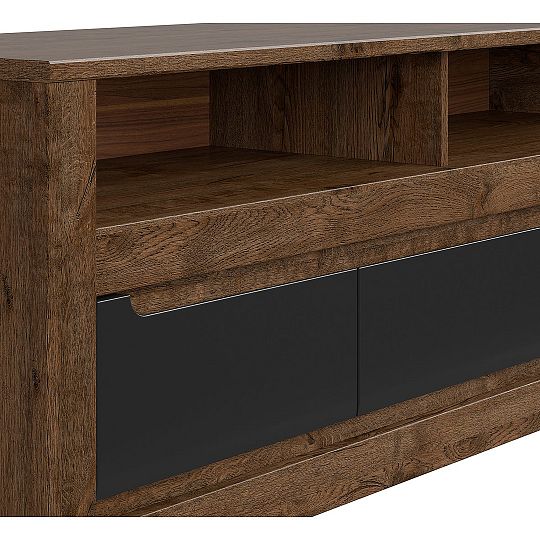 RUSO televizní stolek RTV3S dub april/černý mat