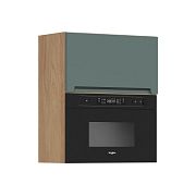 Family Line Skříňka Iris GMO-60/72-O, Dub hikora/Boho green matt