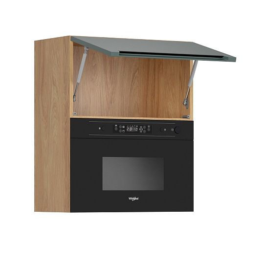 Family Line Skříňka Iris GMO-60/72-O, Dub hikora/Boho green matt