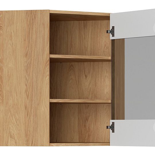 Family Line Skříňka rohová Iris GNWU-60/72-PV, Dub hikora/Boho green matt