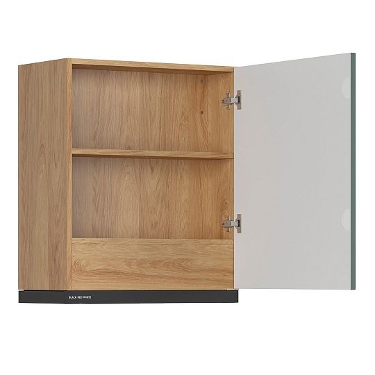 Family Line Skříňka Iris GOO-60/68-P, Dub hikora/Boho green matt