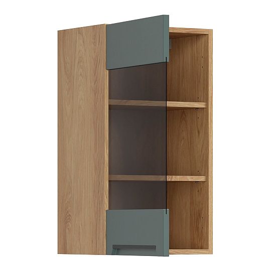 Family Line Skříňka Iris G-40/72-LV, Dub hikora/Boho green matt