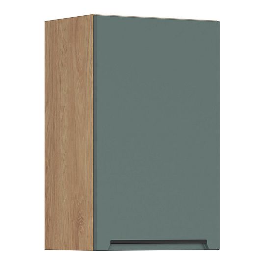 Family Line Skříňka Iris G-45/72-P, Dub hikora/Boho green matt
