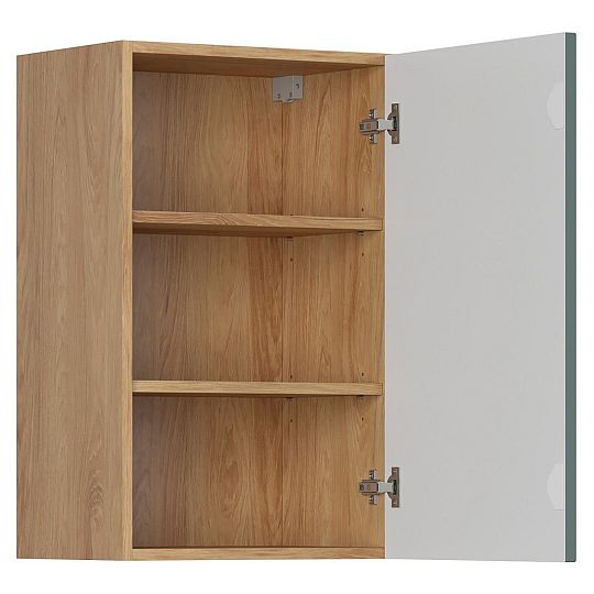 Family Line Skříňka Iris G-45/72-P, Dub hikora/Boho green matt