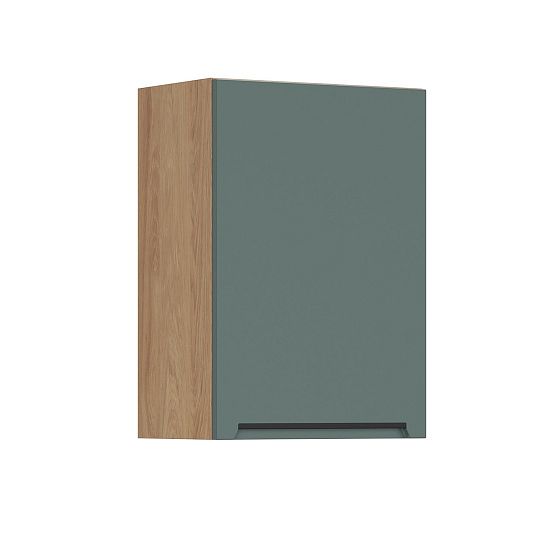 Family Line Skříňka Iris G-50/72-L, Dub hikora/Boho green matt